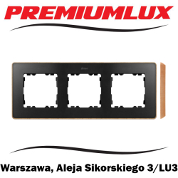 Kontakt Simon 82 ramka potrójna grafit podstawa drewno Warszawa Aleja Sikorskiego 3 LU3 Bartycka